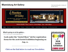 Tablet Screenshot of miamisburgartgallery.com